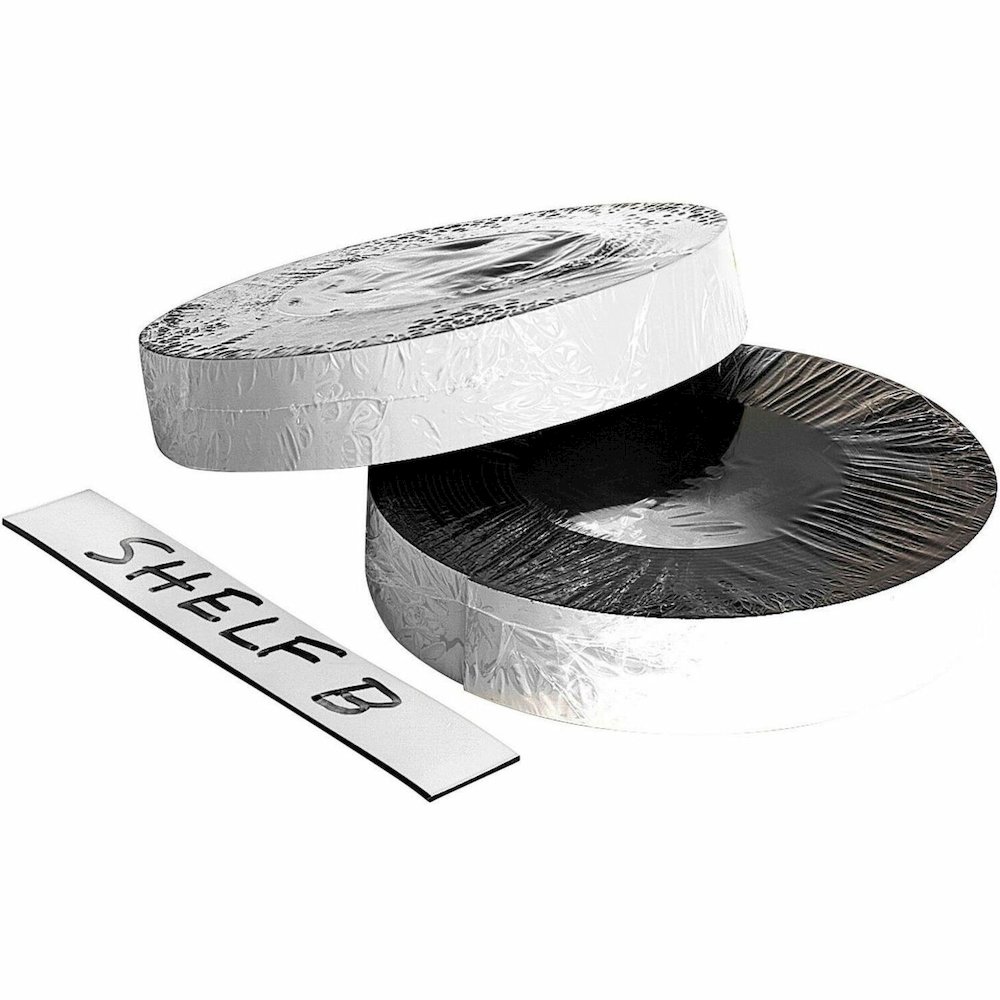 Zeus Magnetic Tape - 16.67 yd Length x 1" Width - White - Adhesive Backing - For Labeling, Marking, Calendar, Memo, Garage, Box, Classroom, Office, Cabinet, Locker Roll - 1 Roll. Picture 1