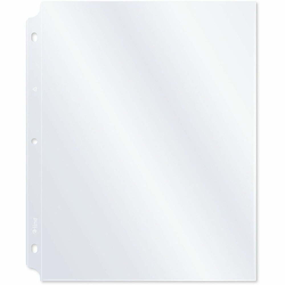 C-Line Vinyl Top Loading Sheet Protectors - For Letter 8 1/2" x 11" Sheet - 3 x Holes - Ring Binder - Clear - Vinyl - 50 / Box. Picture 1