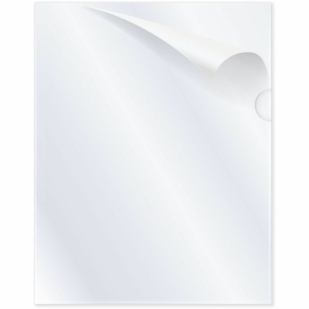C-Line 62127 Letter Recycled Project File - 8 1/2" x 11" - Polypropylene - Clear - Tear Resistant, Static-free, Copy Safe, Non-glare - 70% Recycled - 25 / Box. Picture 1