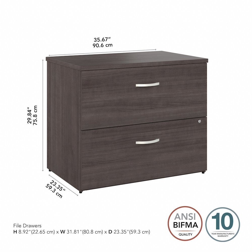 Studio C 2 Drawer Lateral File Cabinet. Picture 8