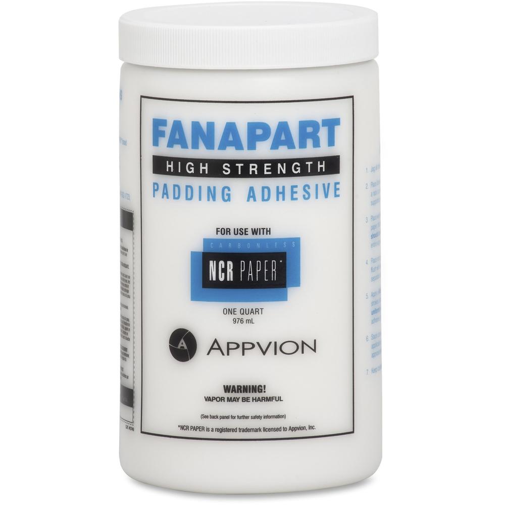 NCR Paper Fanapart Padding Adhesive - 1 quart - 1 Each. Picture 1