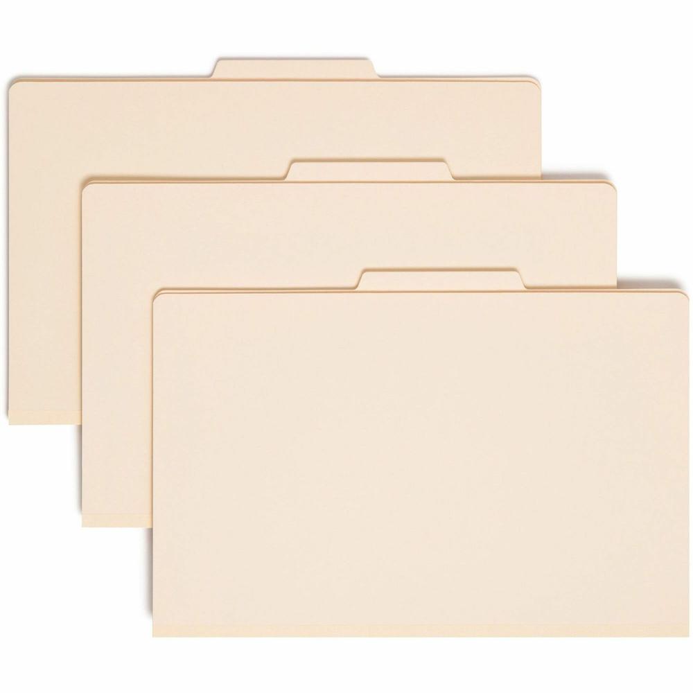 Smead 2/5 Tab Cut Legal Recycled Classification Folder - 8 1/2" x 14" - 2" Expansion - 2 x 2B Fastener - 2" for Folder - Top Tab Location - Right of Center Tab Position - 2 Divider - 18 pt. - 2 Plys -. Picture 1