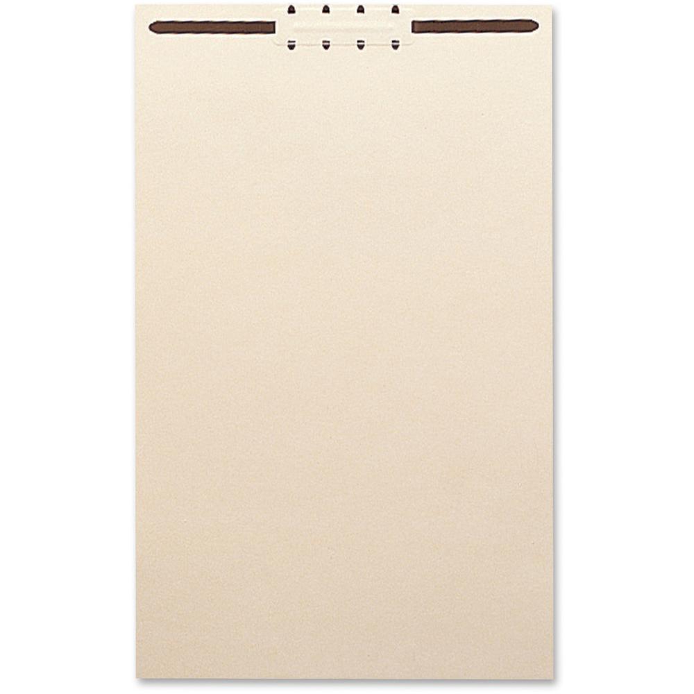 Smead File Backs with Fastener - 8.5" Height x 14.5" Width - 2" Maximum Capacity - For Legal 8 1/2" x 14" Sheet - Rectangular - Manila - Manila - 100 / Box. Picture 1