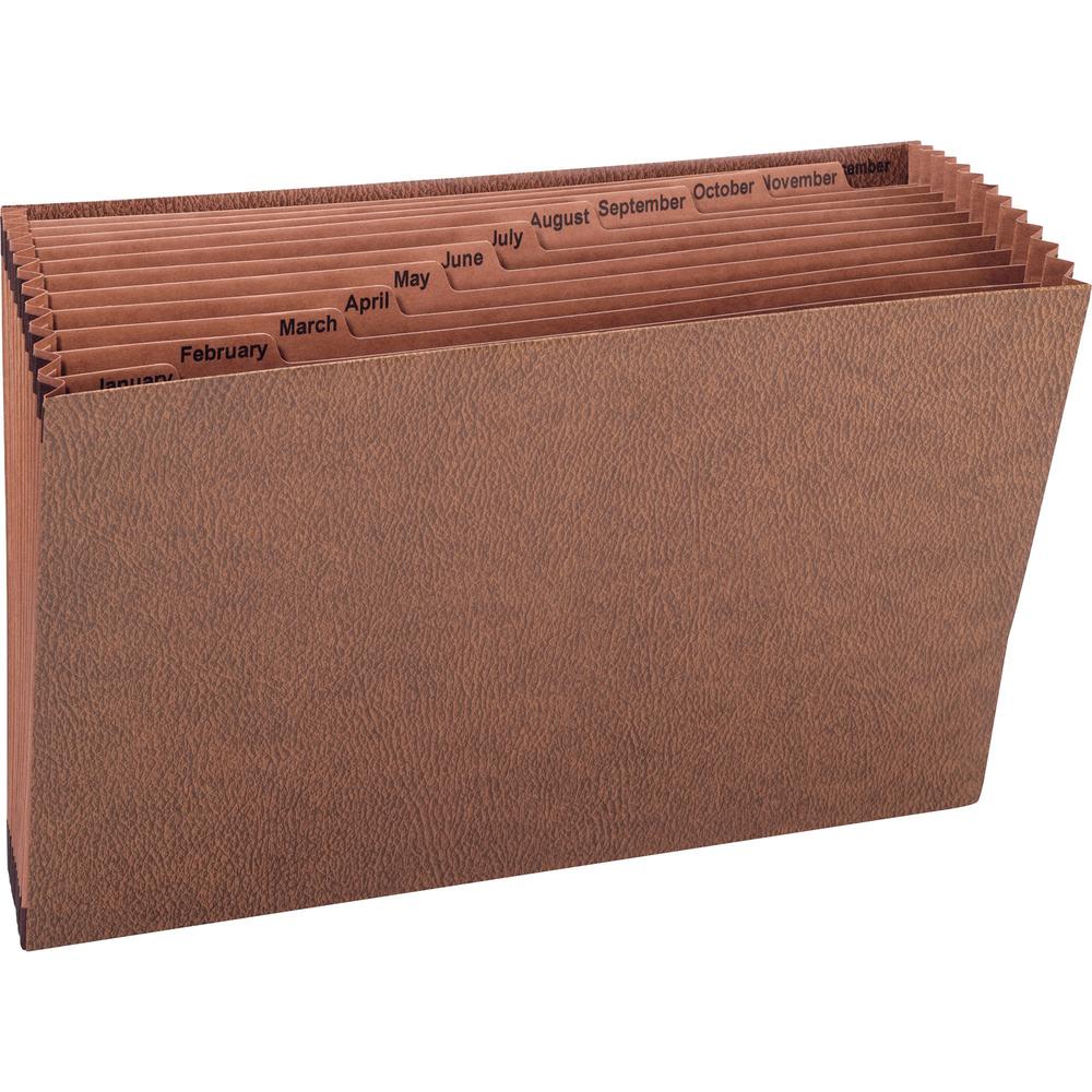 Smead TUFF Legal Recycled Expanding File - Legal - 8 1/2" x 14" Sheet Size - 7/8" Expansion - 12 Pocket(s) - Recycled - 1 Each. Picture 1