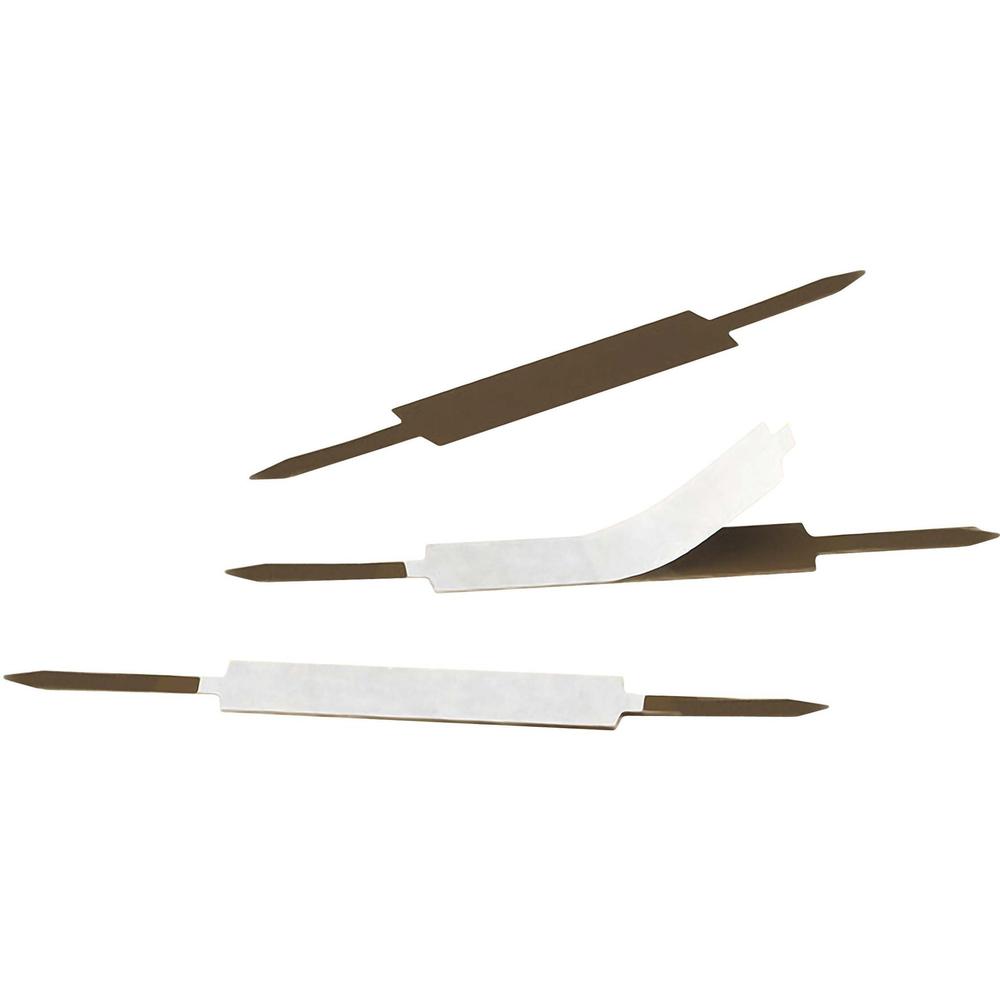Smead Self-Adhesive Fasteners - 1" Size Capacity - for Folder, Binder - Self-adhesive - Brown - Steel - 100 / Box. Picture 1