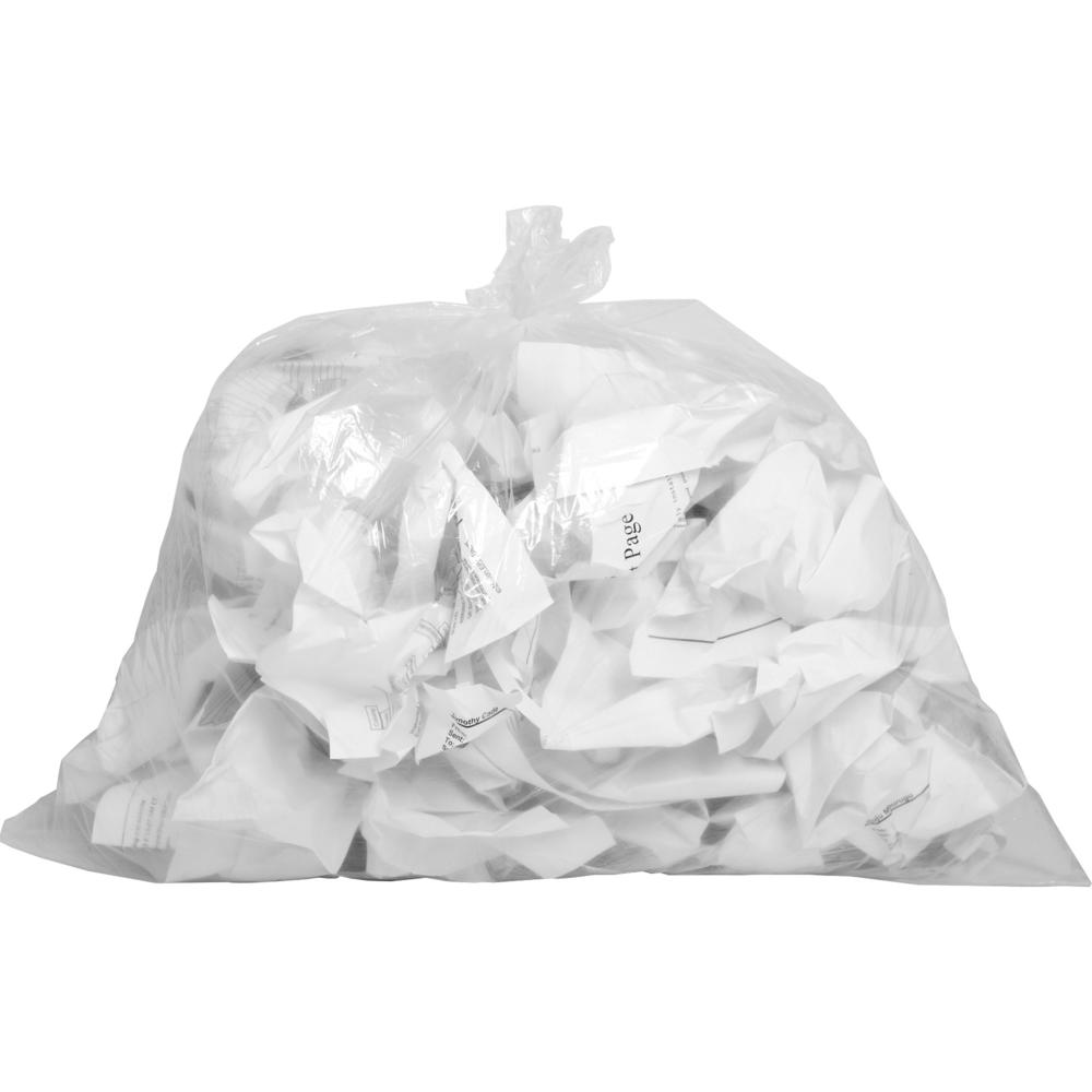 Genuine Joe Clear Trash Can Liners - Small Size - 10 gal Capacity - 23" Length x 24" Width x 0.60 mil (15 Micron) Thickness - Low Density - Clear - 25/Roll - 1 Carton. Picture 1