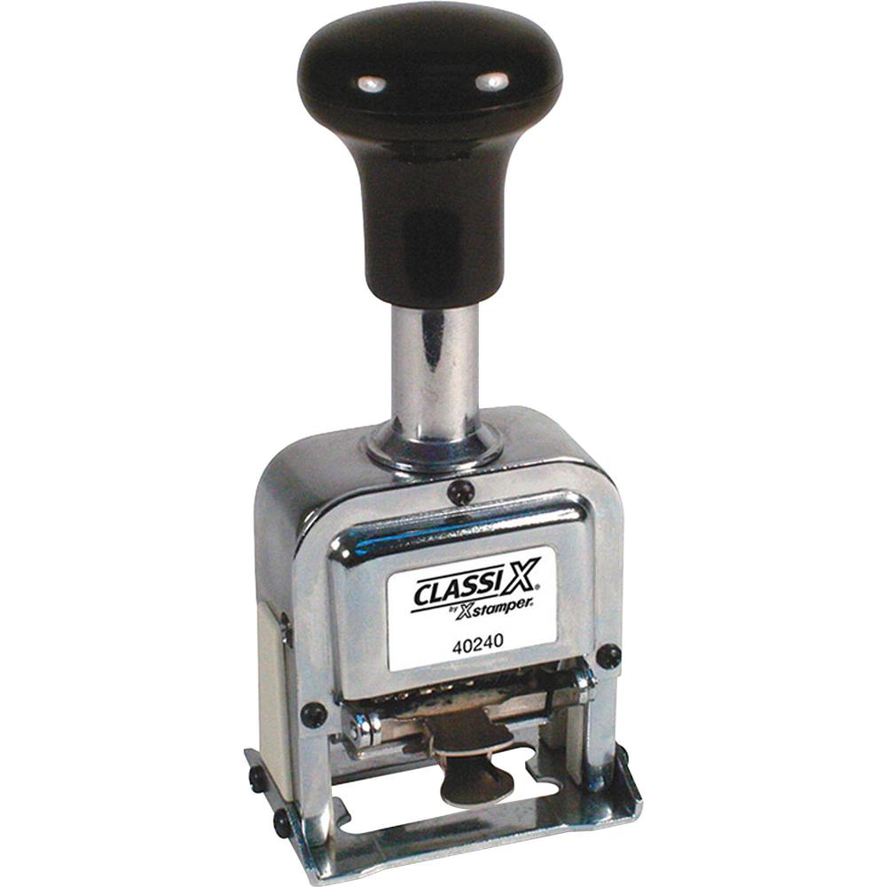 Xstamper Self-inking Auto Numbering Machine - Number Stamp - 6 Bands - 1 Each. Picture 1