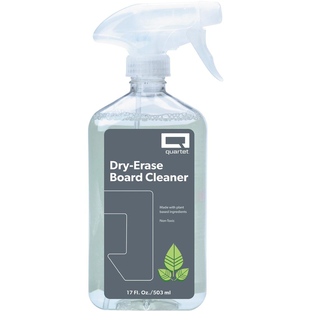 Quartet Whiteboard Cleaning Spray - 17 fl oz - Used as Stain Remover, Ink Remover, Ghost Remover, Dust Remover, Dirt Remover - Non-toxic, Ghost Resistant, Stain Resistant, Non-toxic, Low Odor - White. Picture 1