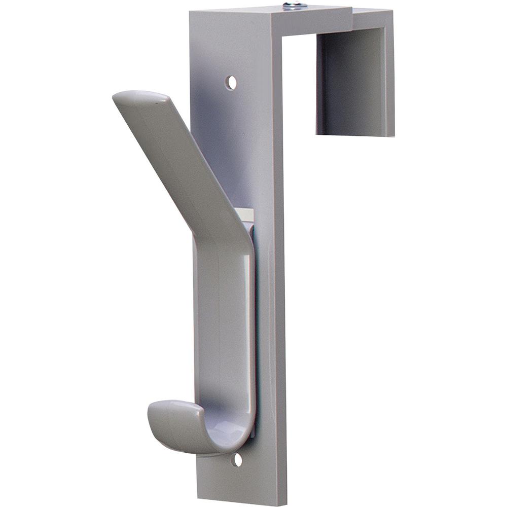 Deflecto Plastic Partition Hooks - 2 Hooks - for Garment - 2 / Pack. Picture 1