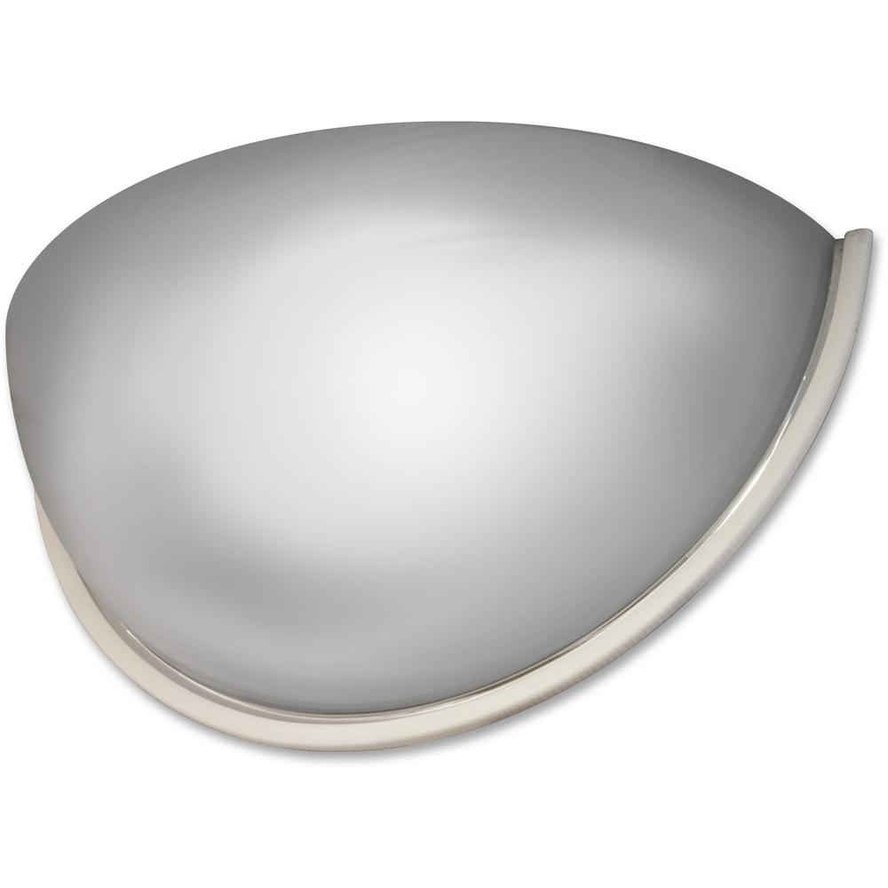 See All Half-Dome Mirror - Half-dome - x 18" Diameter - White - 1 Each. Picture 1