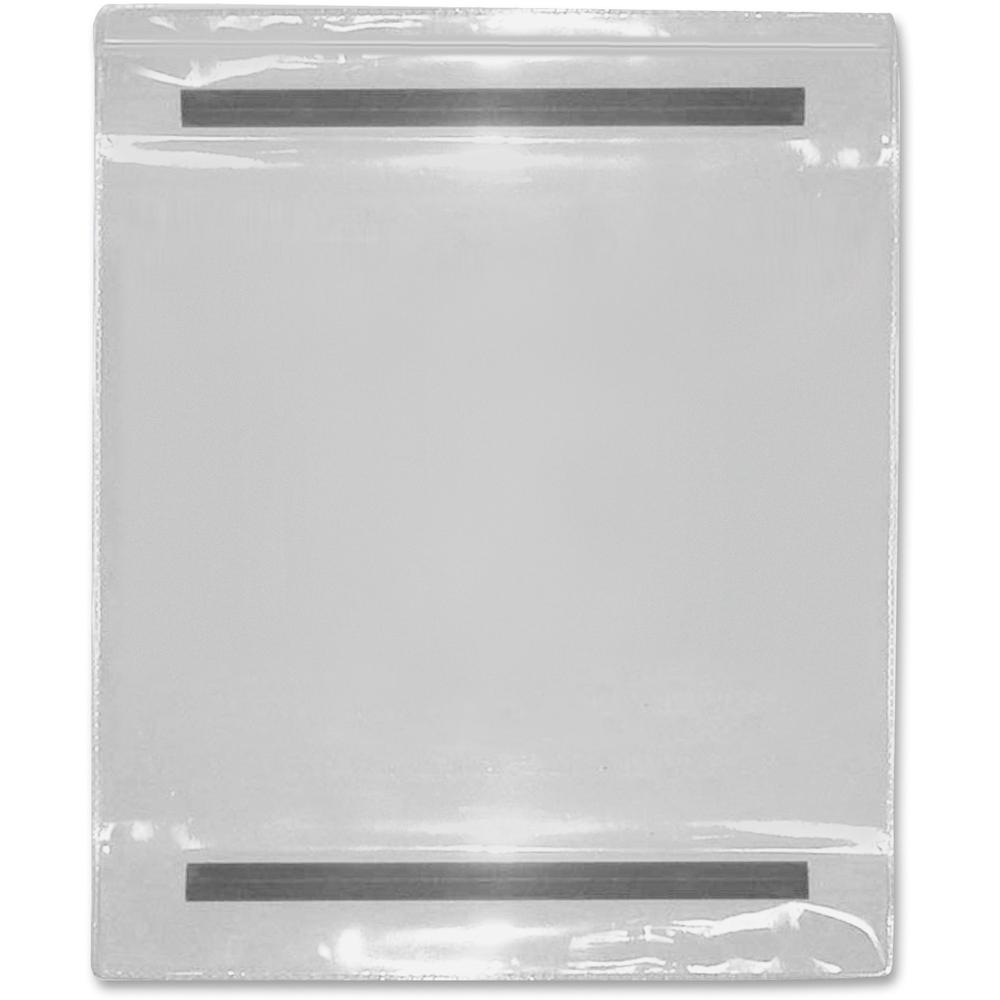 Tatco Vinyl File Pocket - 9" x 12" - Vinyl - Clear - 25 / Box. Picture 1