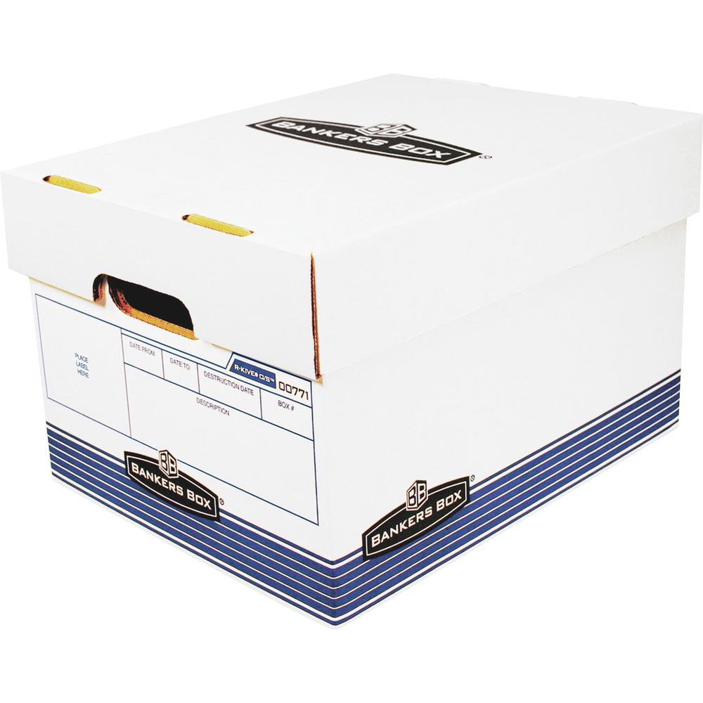 Bankers Box R-Kive Offsite File Storage Box - Internal Dimensions: 12" Width x 15" Depth x 10" Height - External Dimensions: 12.9" Width x 16.6" Depth x 10.3" Height - Lift-off Closure - Stackable - W. Picture 1