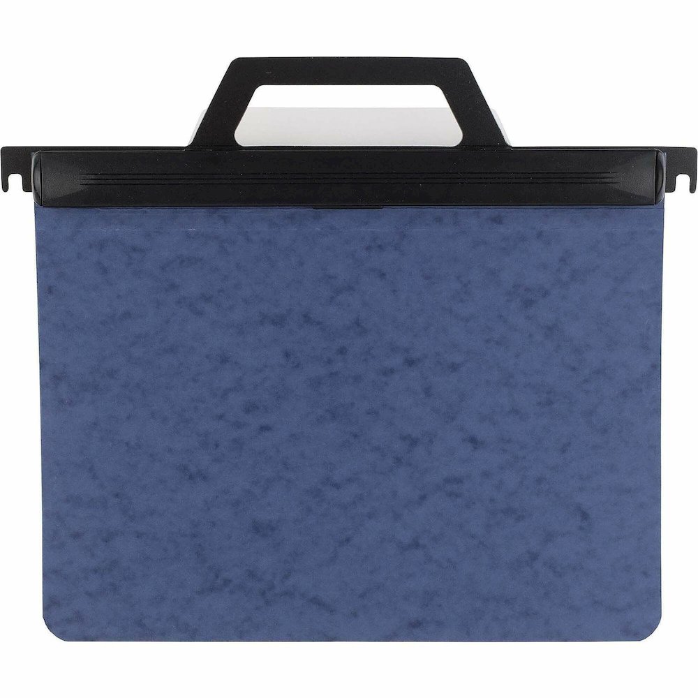 ACCO Expandable Data Binder - Retractable Hooks - 6" Binder Capacity - Letter - 8 1/2" x 11" Sheet Size - 1500 Sheet Capacity - Pressboard - Blue - Recycled - Retractable, Handle, Spine Label, Durable. Picture 1