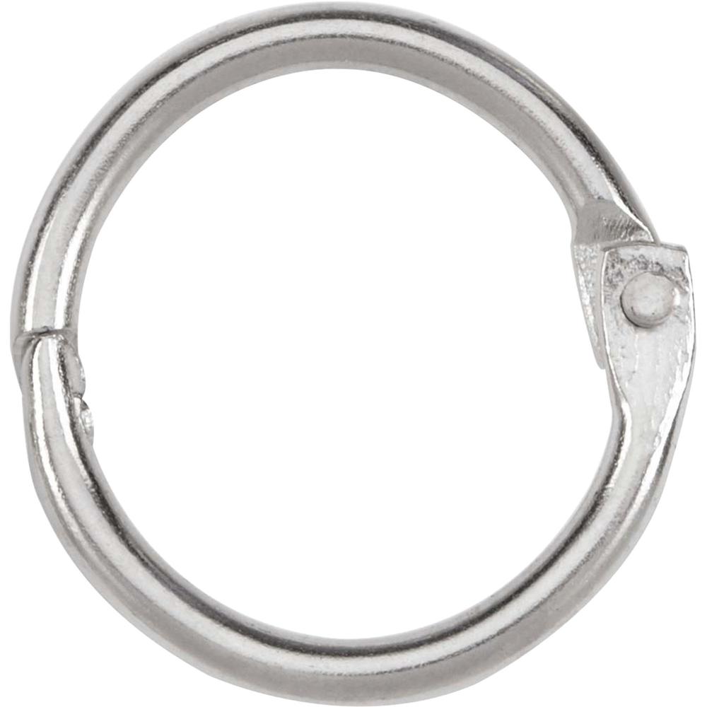 ACCO Loose-Leaf Rings - 125 x Sheet Capacity - Silver - Nickel - 100 / Box. Picture 1
