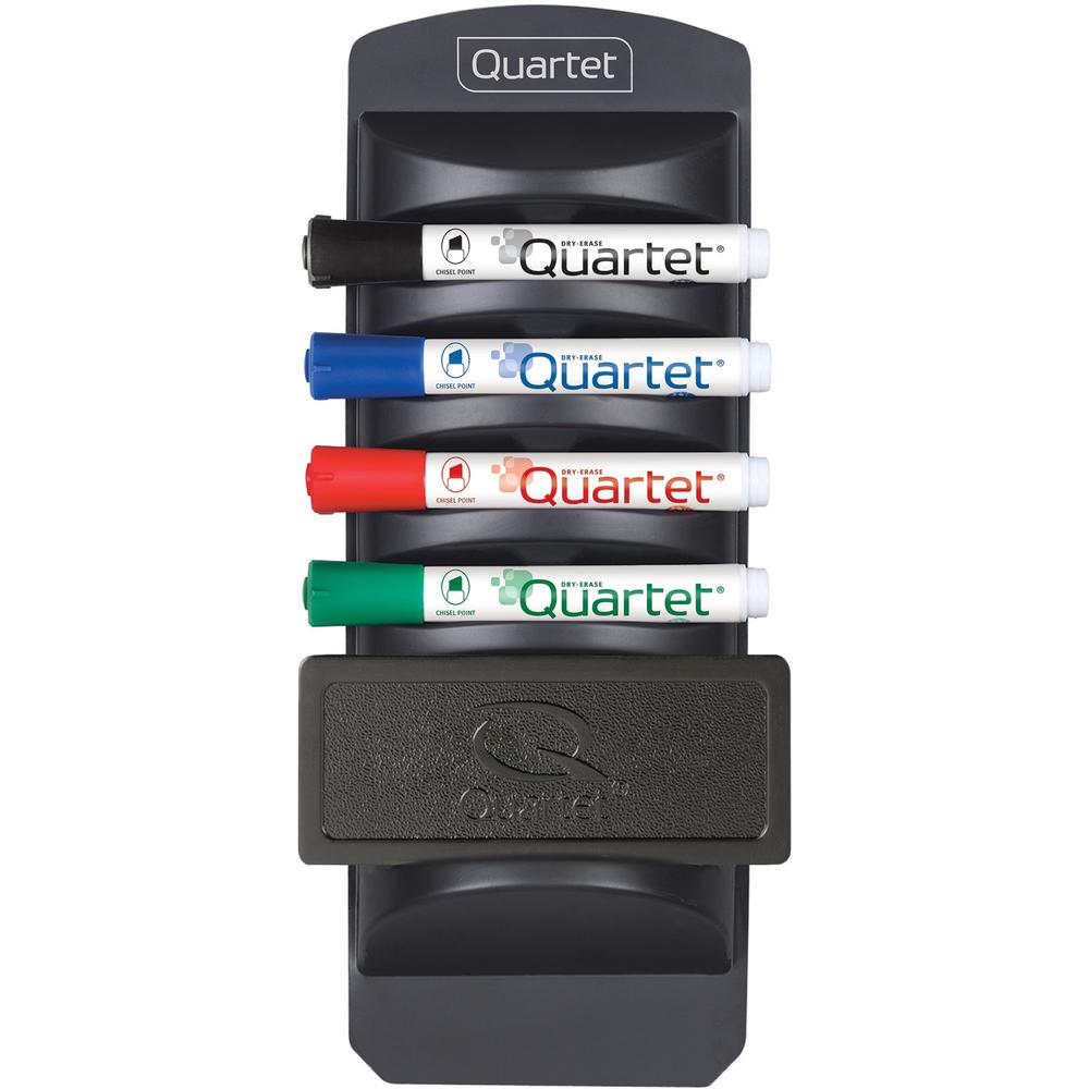 Quartet Standard Dry-Erase Kit - Chisel Marker Point Style - Black, Red, Blue, Green - 1 / Kit. Picture 1