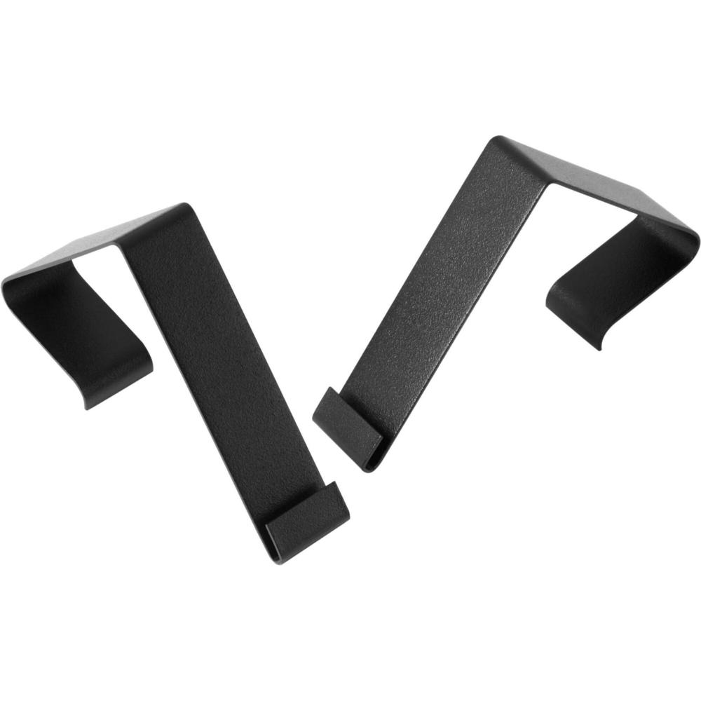 Quartet Matrix Cubicle Partition Hangers - for Board, Cubicle - Metal - Black - 2 / Set. Picture 1