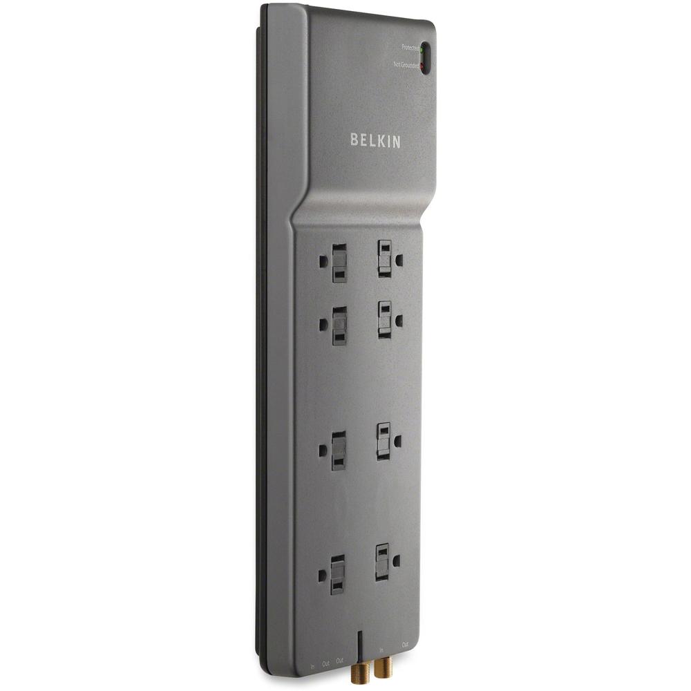 Belkin Home/Office BE108230-12 8-Outlets Surge Suppressor - 8 - 3550 J - 12 ft. Picture 1