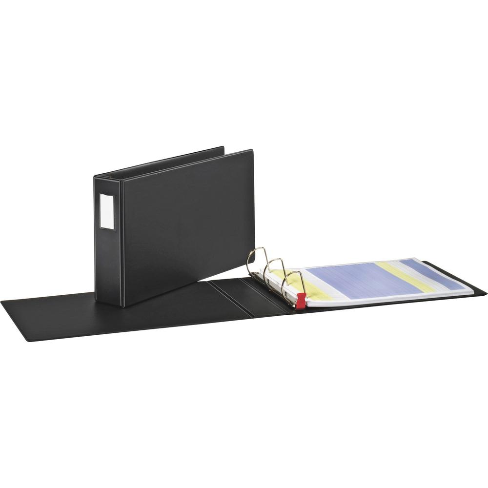 Cardinal EasyOpen Locking Slant-D Tabloid Binders - 3" Binder Capacity - Tabloid - 11" x 17" Sheet Size - 675 Sheet Capacity - 1 1/2" Spine Width - 3 x D-Ring Fastener(s) - Inside Front & Back Pocket(. Picture 1