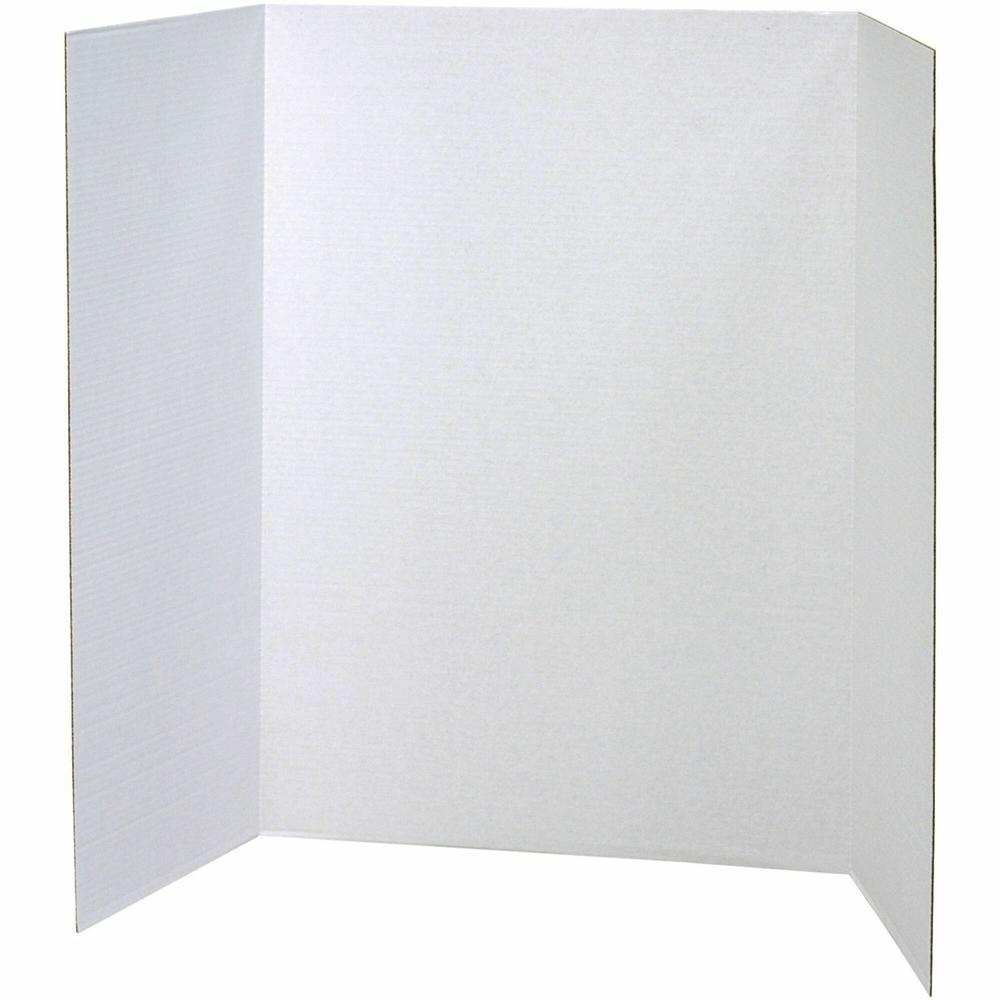Pacon Presentation Boards - 28" Board Height x 40" Board Width - White Surface - 8 / Carton. Picture 1