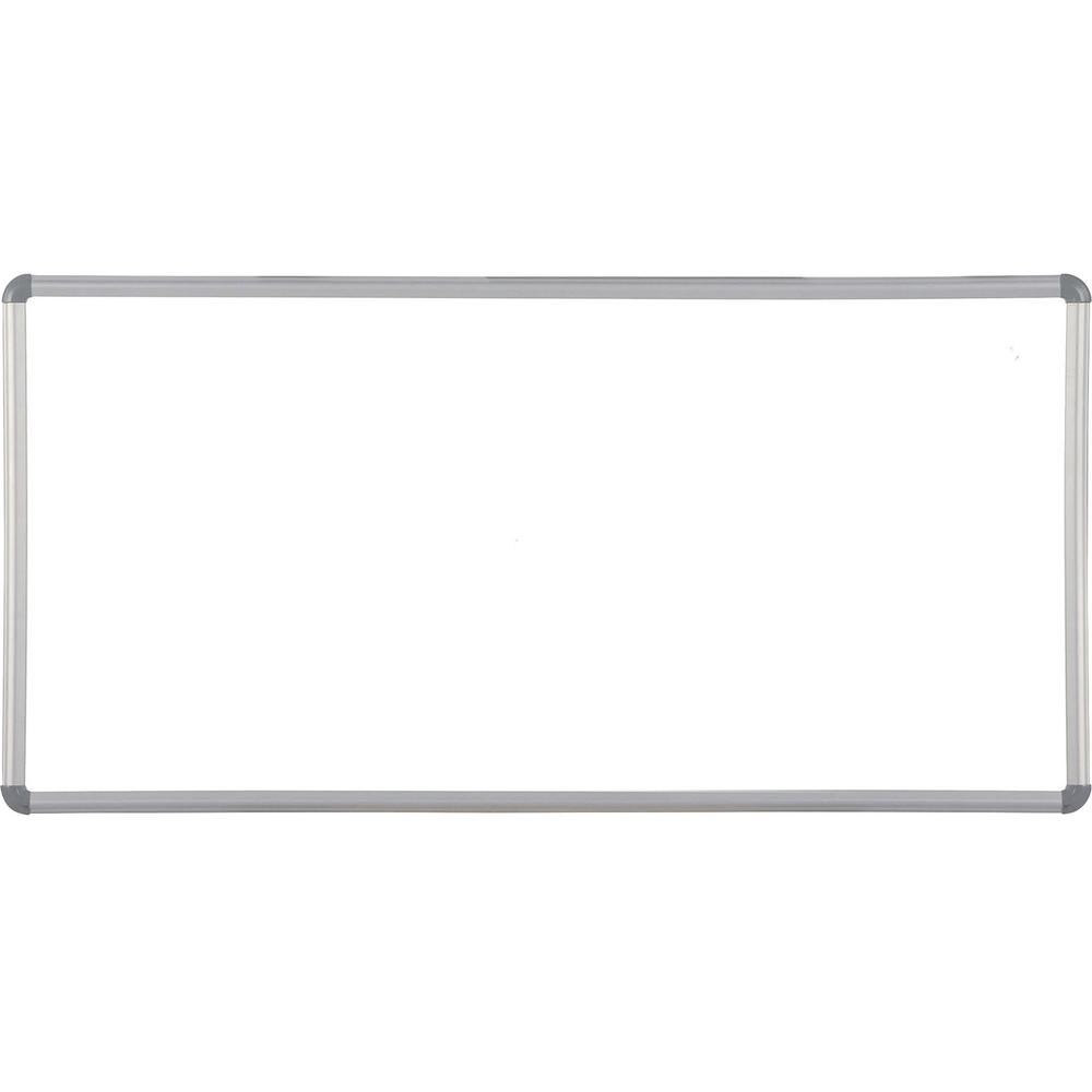 MooreCo Magna Rite Magnetic Marker Boards - 48" (4 ft) Width x 96" (8 ft) Height - Steel, Polyvinyl Chloride (PVC), Medium Density Fiberboard (MDF) Surface - Anodized Aluminum Frame - Rectangle - 1 Ea. Picture 1