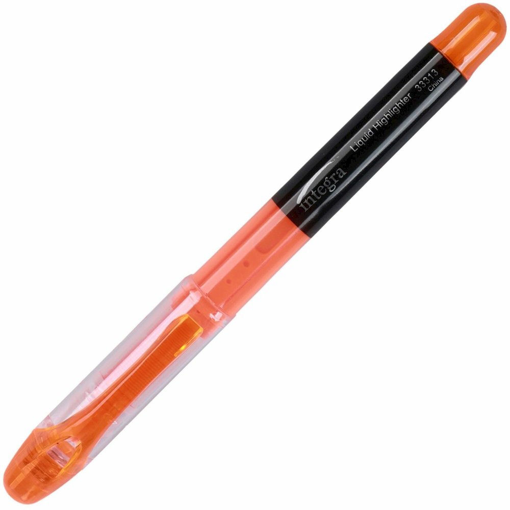Integra Liquid Highlighters - Fluorescent Orange Ink - 1 Dozen. Picture 1