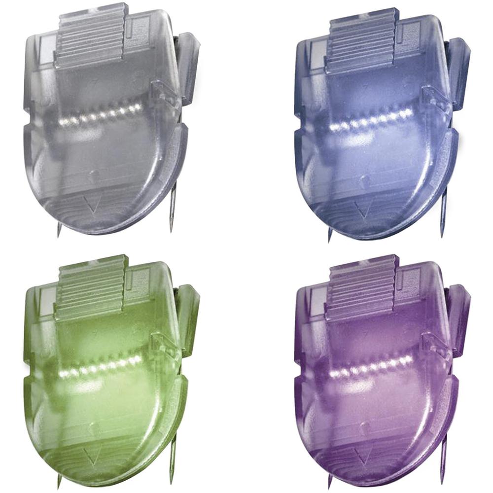 Advantus Color Panel Wall Clips - 40 Sheet Capacity - for Paper Clip - Repositionable - 20 / Box - Metallic. Picture 1