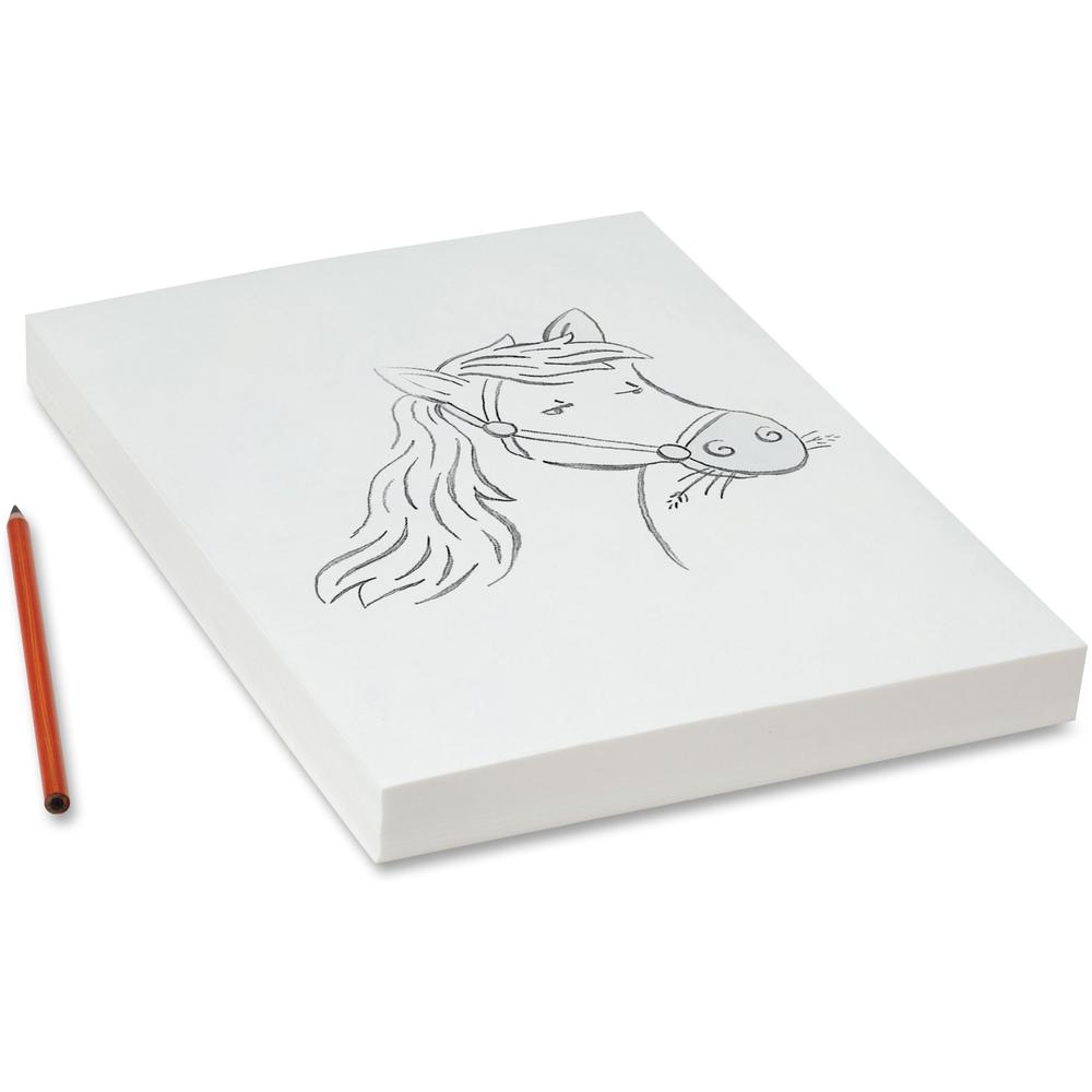Pacon 96510 Semi-Transparent Tracing Paper - 500 Sheets - Plain - 9" x 12" - Lightweight - 500 / Ream. Picture 1
