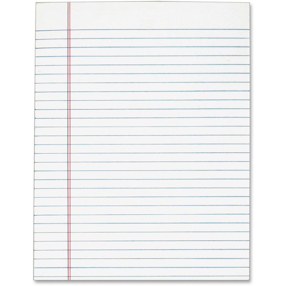 Tops Gum Top Pad - 50 Sheets - Plain - Glue - 8 1/2" x 11" - White Paper - 12 / Pack. Picture 1