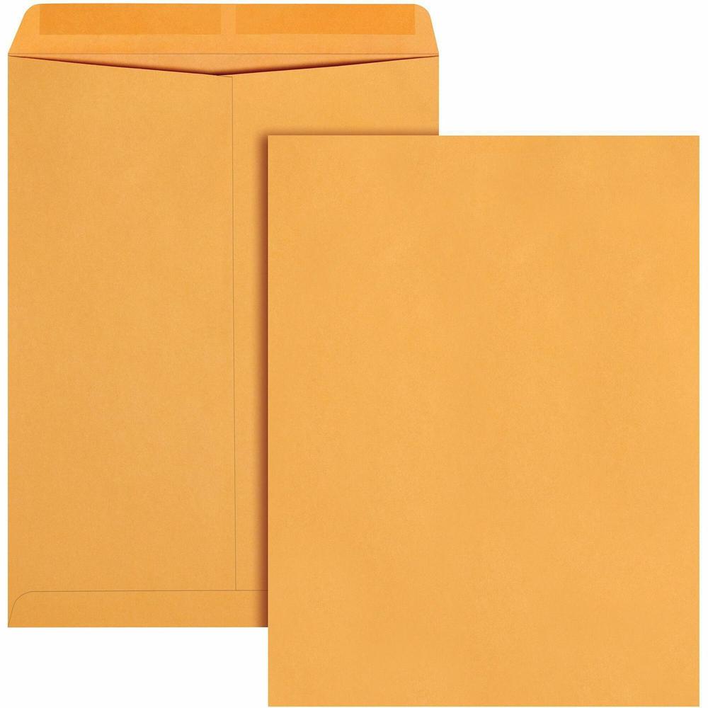 Quality Park 11-1/2 x 14-1/2 Heavyweight Catalog Mailing Envelopes - Catalog - 11 1/2" Width x 14 1/2" Length - 28 lb - Gummed - Kraft - 250 / Box - Brown Kraft. Picture 1