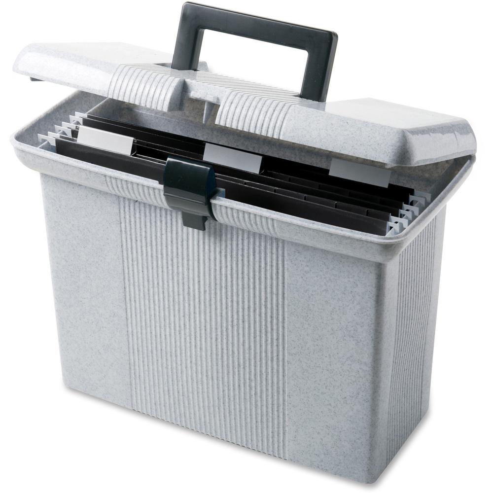 Pendaflex Portafile File Storage Box - Internal Dimensions: 13.87" Width x 6.37" Depth x 10.87" Height - External Dimensions: 14" Width x 6.5" Depth x 11" Height - Media Size Supported: Letter - Light. Picture 1