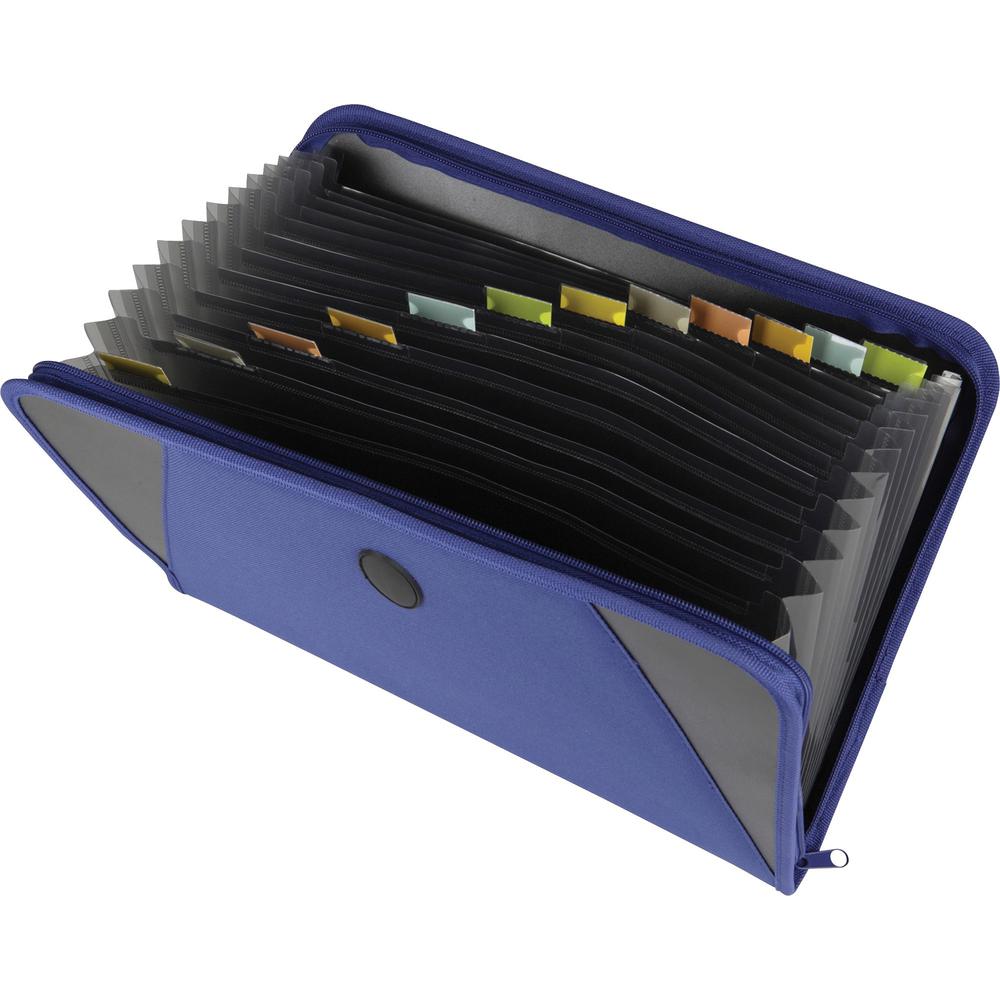 C-Line Expanding File with Zipper Closure - Blue, 1/EA, 48105. Picture 1