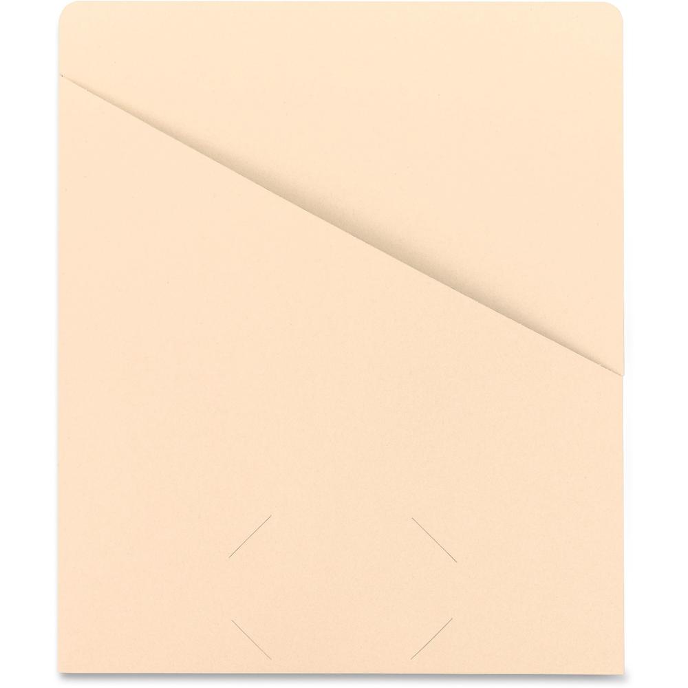 Smead Letter Recycled File Jacket - 8 1/2" x 11" - Manila - Manila - 10% Recycled - 25 / Pack. Picture 1