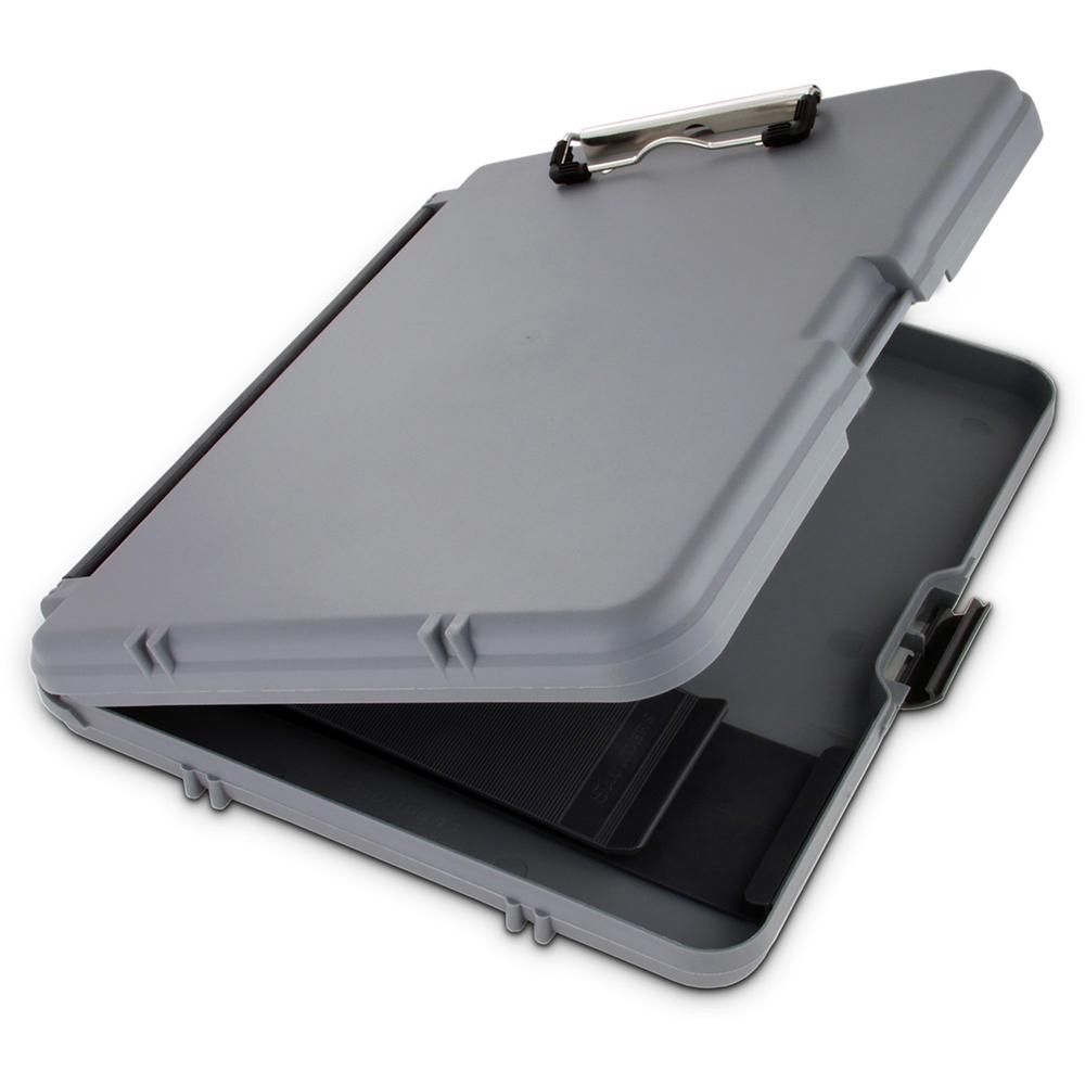 Saunders Workmate Storage Clipboard - 0.50" Clip Capacity - Polypropylene - Gray, Charcoal - 1 Each. Picture 1