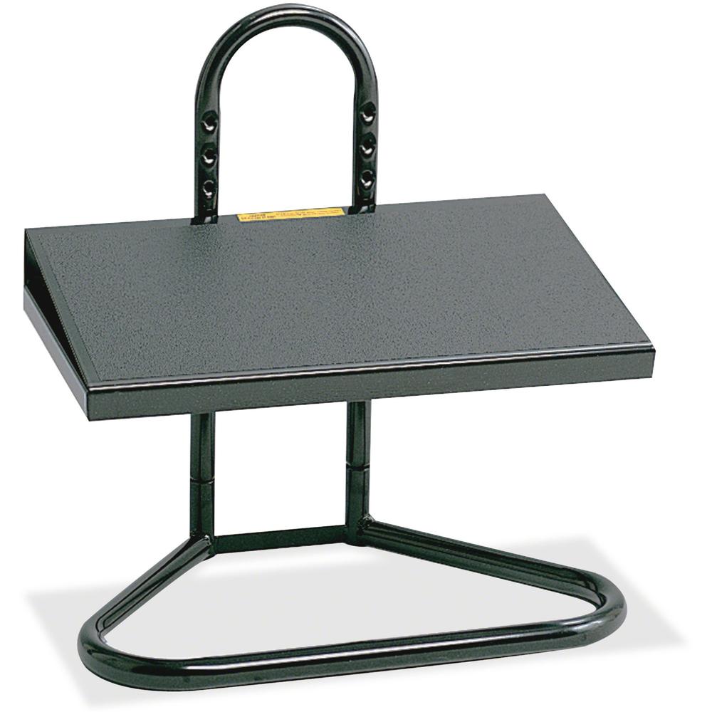 Safco Industrial Adjustable Footrest - 8&deg; Tilt - Black - 1 Each. Picture 1