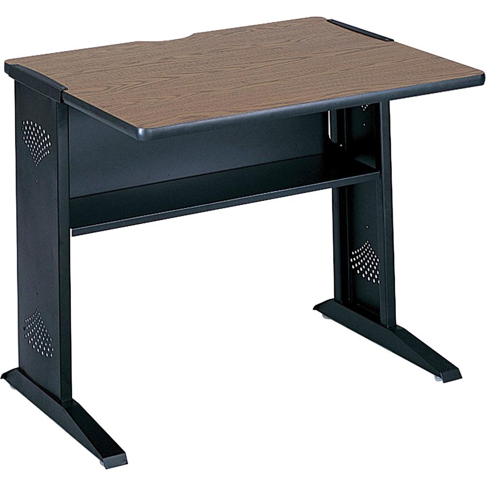 Safco 36"W Reversible Top Computer Desk - For - Table TopRectangle Top - 28" Table Top Length x 35.50" Table Top Width - Assembly Required - Steel - 1 Each. Picture 1