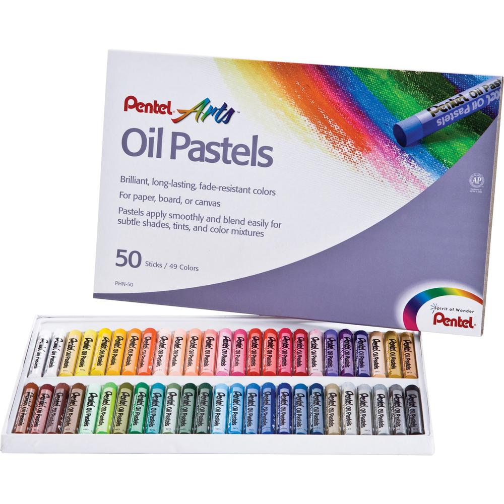 Pentel Arts Oil Pastels - 50 / Set. Picture 1