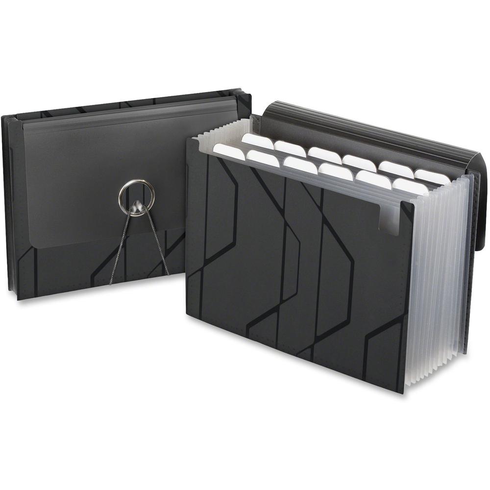 Pendaflex Expanding File - 13 Pocket(s) - Poly - Black - 1 Each. Picture 1