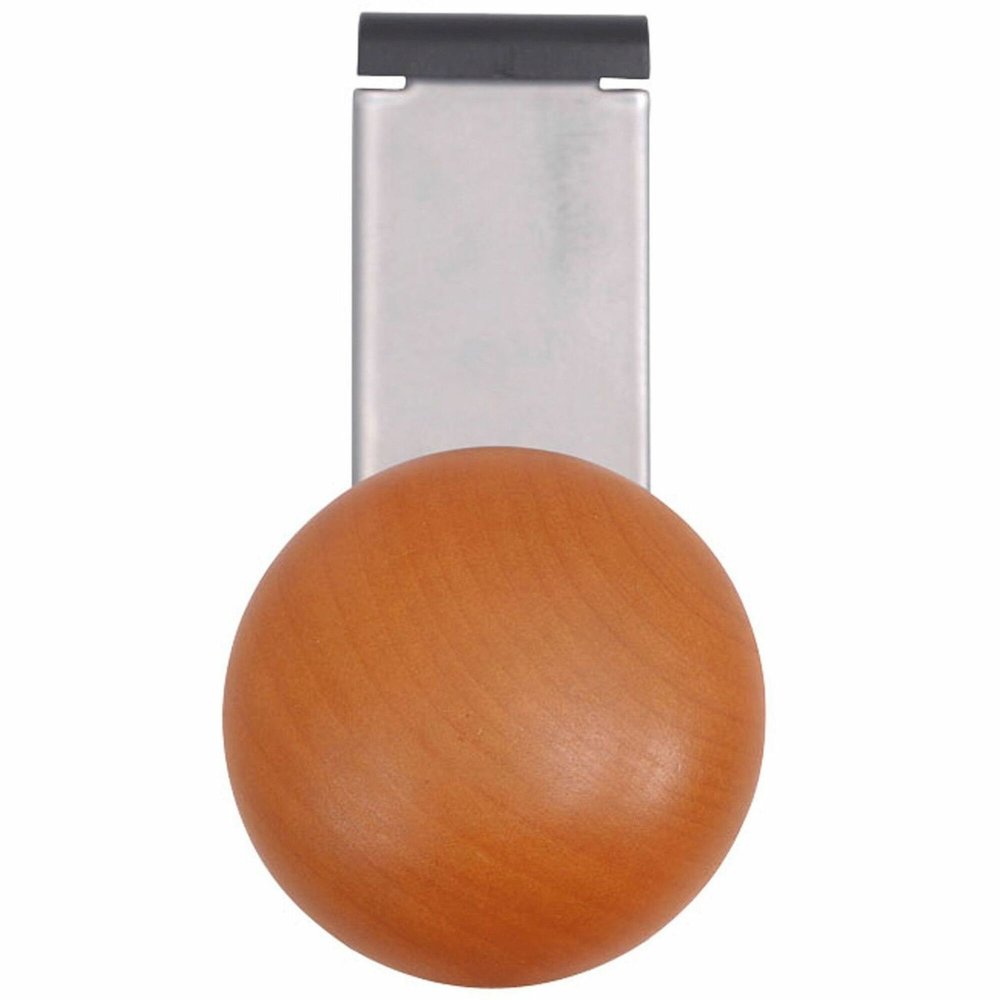 Alba Cubicle Single Garment Peg - 1 Pegs - 4.6" Height x 2.4" Width - for Garment - Silver, Brown - 1 Each. Picture 1