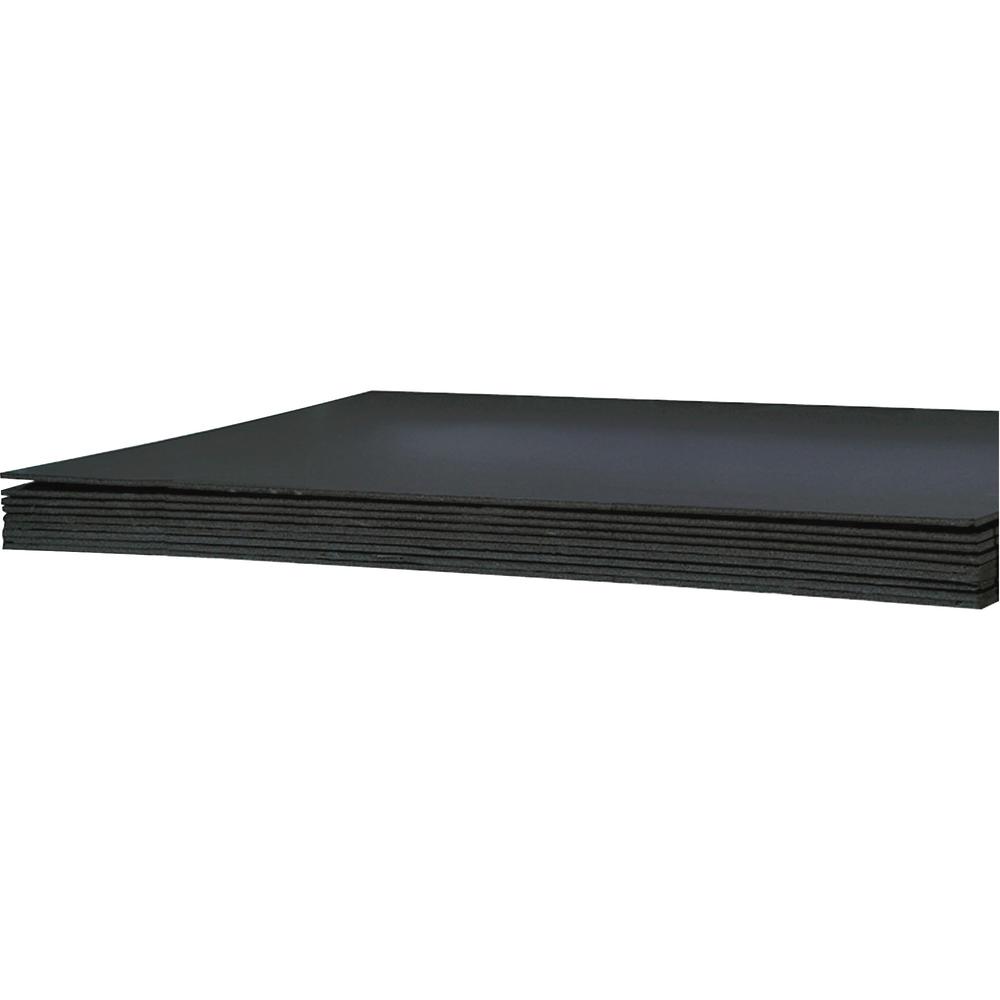UCreate Foam Board - Art, Craft, Mounting, Display, Classroom Activities, Frame - 22" Height x 28" Width x 15.6 ft Thickness x 27" Length - Black - Polystyrene - 5 / Carton. Picture 1