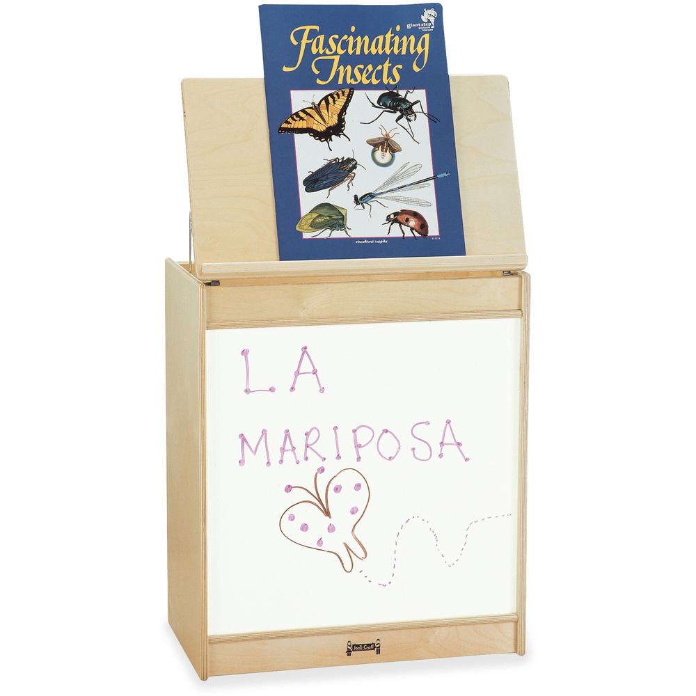Jonti-Craft Rainbow Accents Big Book Write-n-Wipe Easel - 24.5" Width x 15" Depth x 30" Height - 1 Each - Baltic - Rubber, Acrylic. Picture 1