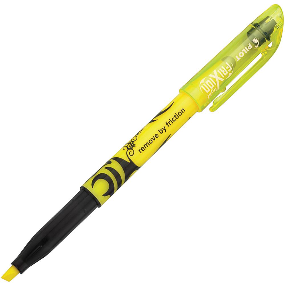Pilot FriXion Light Erasable Highlighter - Fluorescent Yellow - 1 Dozen. Picture 1