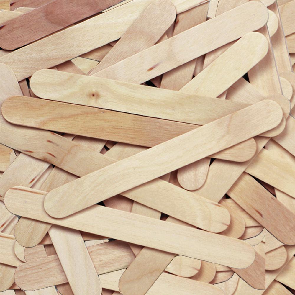 Creativity Street JumboCraft Sticks - Craft x 750 milThickness x 6"Length - 500 / Box - Natural - Wood. Picture 1