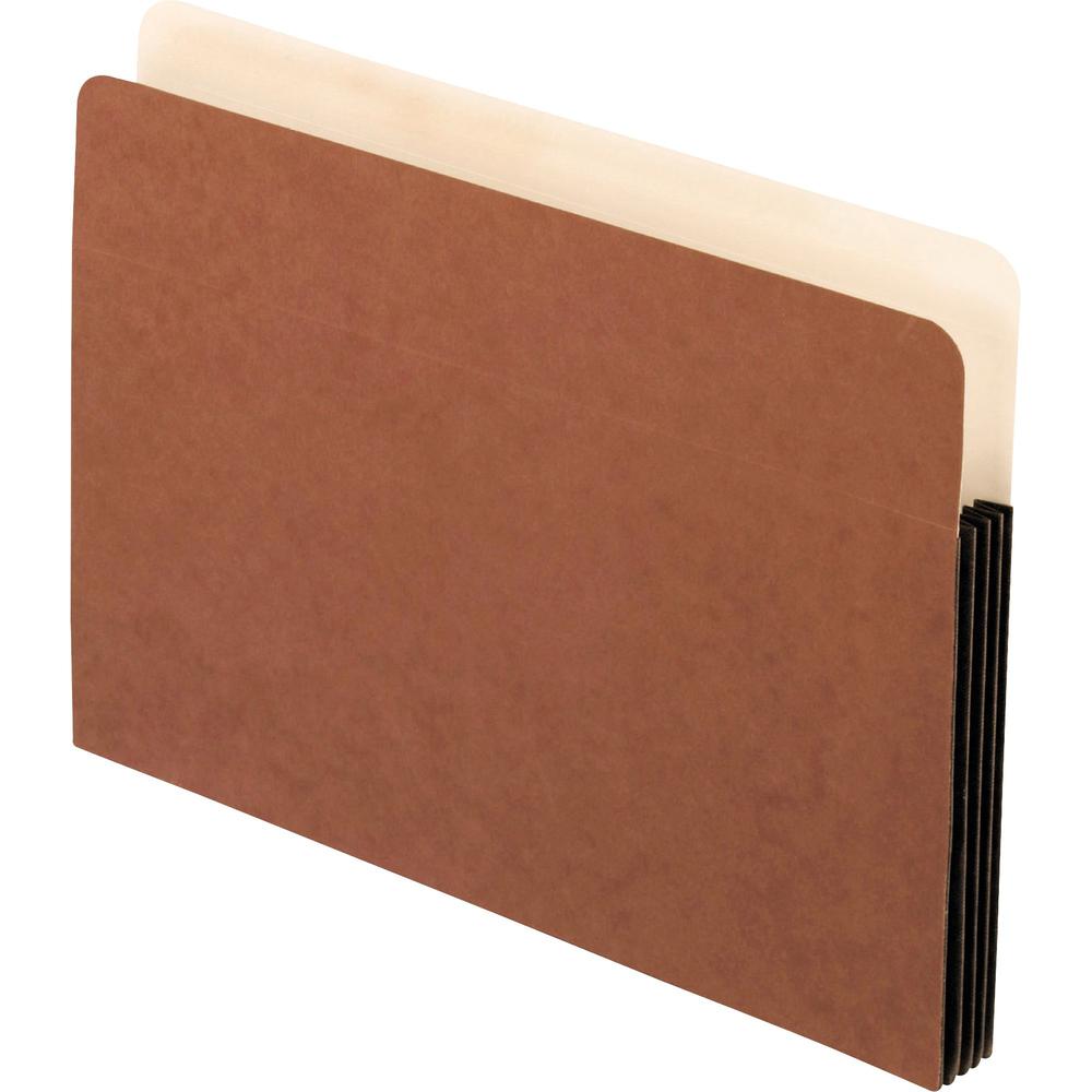 Pendaflex Letter Recycled File Pocket - 8 1/2" x 11" - 3 1/2" Expansion - Redrope, Fiber - Red Fiber - 30% Recycled - 10 / Box. Picture 1