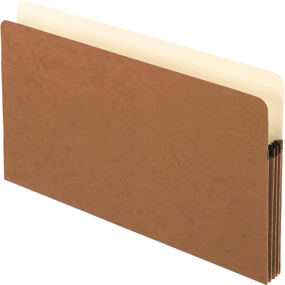 Pendaflex Legal Recycled File Pocket - 8 1/2" x 14" - 3 1/2" Expansion - Redrope, Fiber - Red Fiber - 30% Recycled - 10 / Box. Picture 1