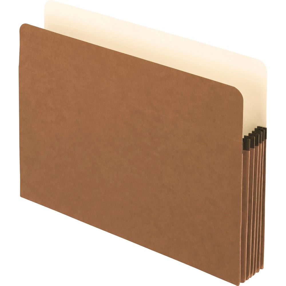 Pendaflex Letter Recycled File Pocket - 8 1/2" x 11" - 5 1/4" Expansion - Redrope, Fiber - Red Fiber - 30% Recycled - 10 / Box. Picture 1