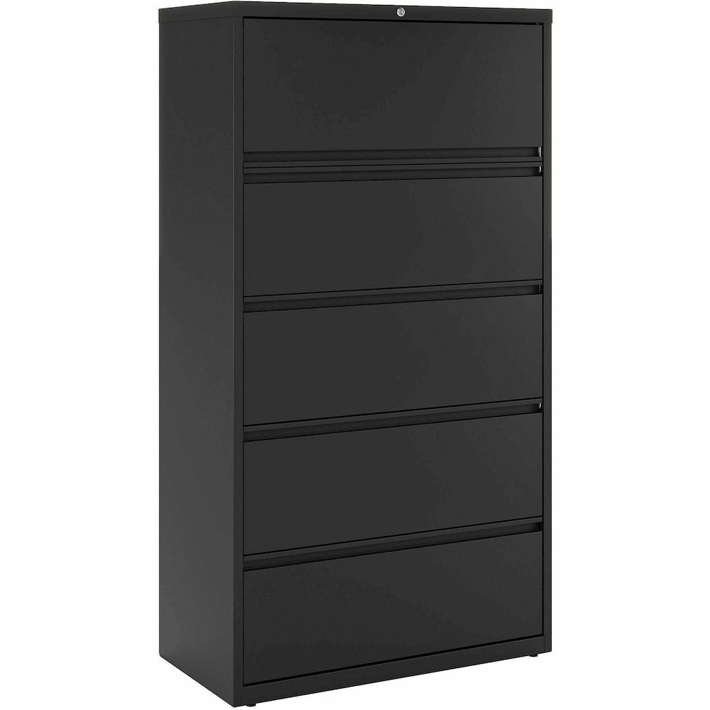 Lorell Fortress Series Lateral File - 36" Width x 18.6" Depth x 67.7" Height - 5 x Drawer(s) for File - Letter, Legal, A4 - Lateral - Rust Proof, Interlocking, Leveling Glide, Ball-bearing Suspension,. Picture 1