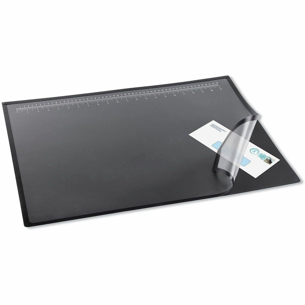 Artistic Logo Pad Desk Pad - 22" Width x 17" Depth - Rubber - Black. Picture 1
