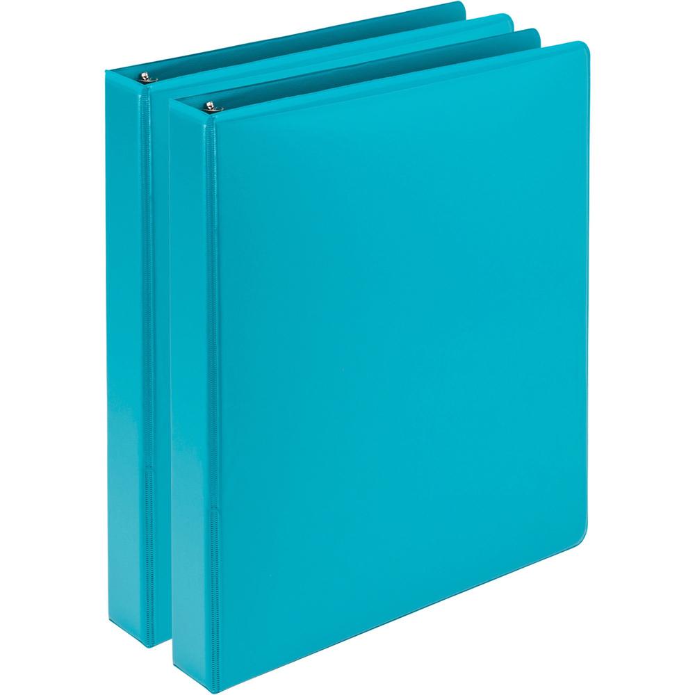 Samsill Earth's Choice Plant-based View Binders - 1" Binder Capacity - Letter - 8 1/2" x 11" Sheet Size - 200 Sheet Capacity - 3 x Round Ring Fastener(s) - 2 Internal Pocket(s) - Chipboard, Polypropyl. Picture 1