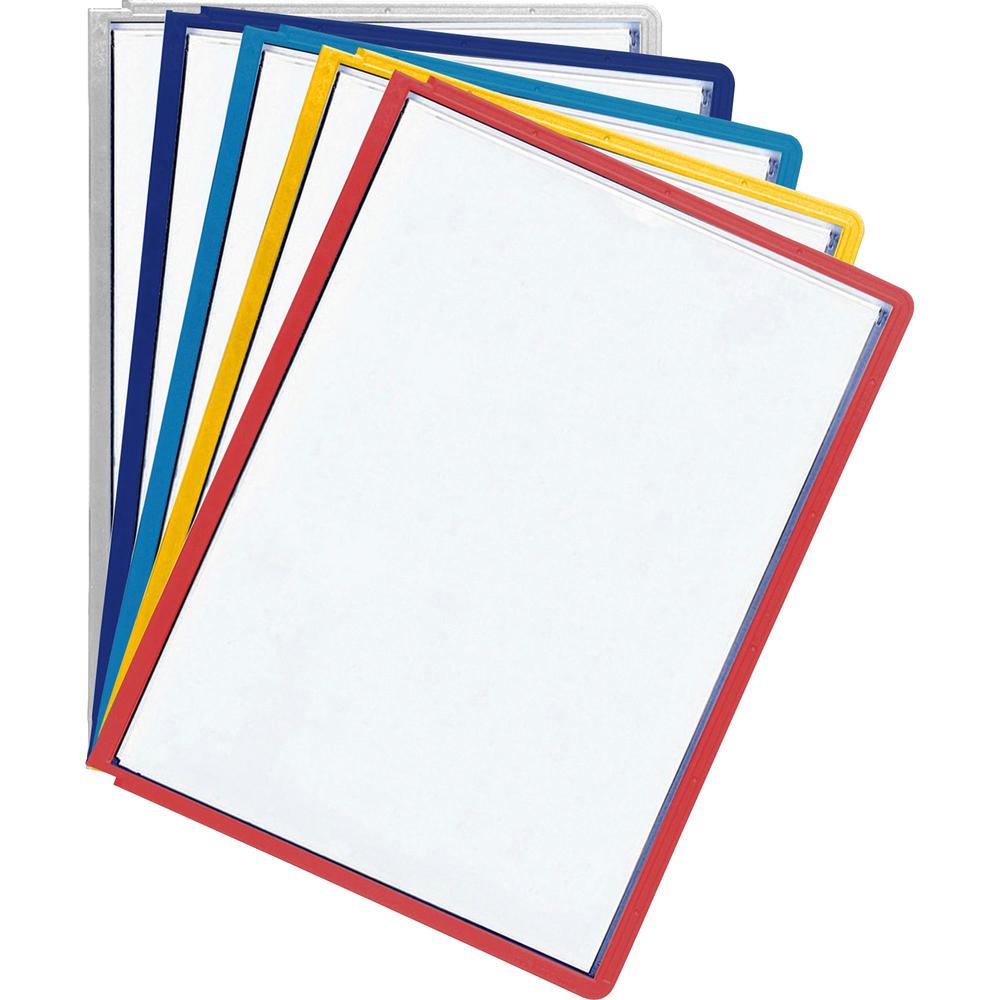 DURABLE&reg; Replacement Panels for SHERPA&reg;/VARIO&reg; Reference Display System - Replacement Panels - Assorted - 5 Pack - SHERPA/VARIO Design. Picture 1