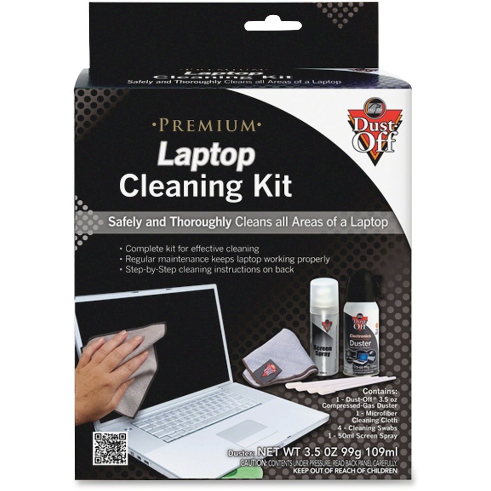 Dust-Off Computer Care Cleaning Kit - For Notebook - Black, Gray - 7 / Kit. Picture 1